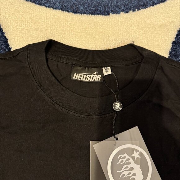 Hellstar Black Logo T-Shirt Men’s Size Large - Picture 2 of 3